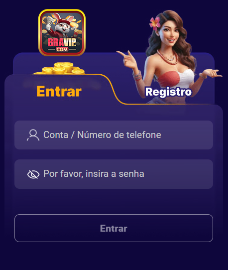 Login moderno na bravip.com